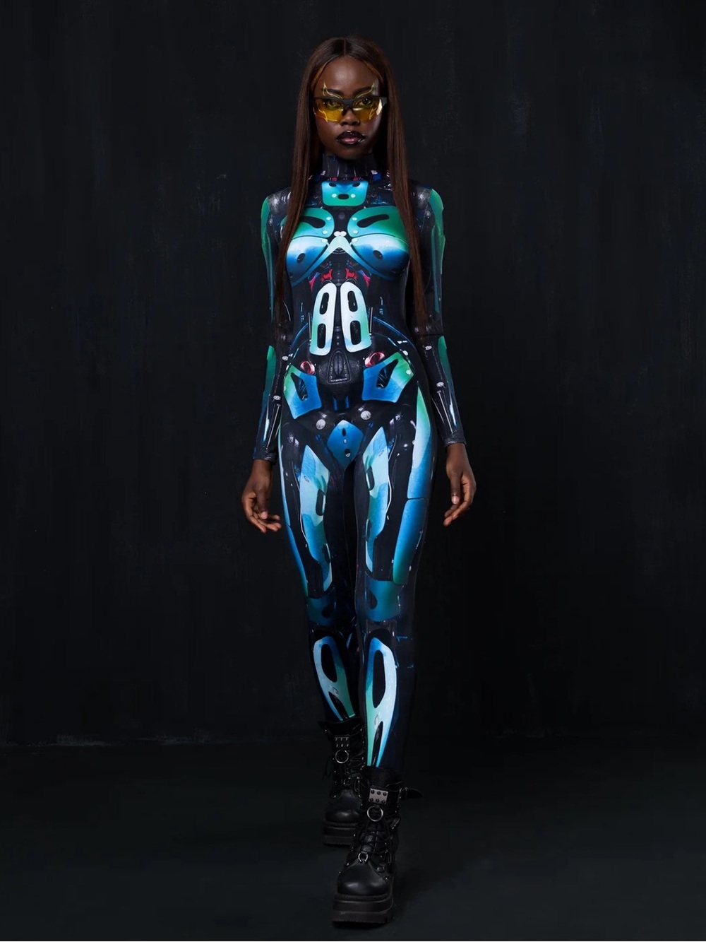 Badinka Cyberware Android Costume - blue